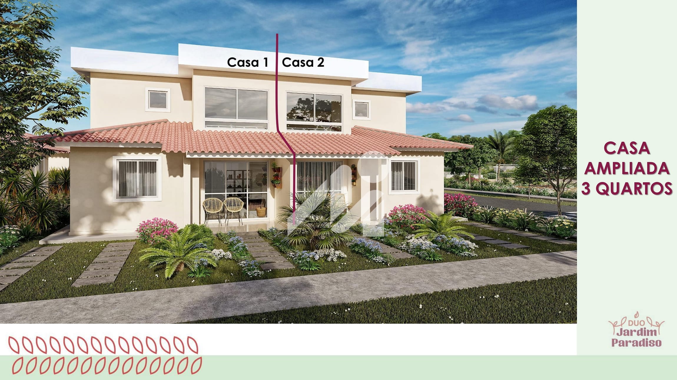 Imagem de Casa à venda no Residencial Duo Jardim Paradiso, no Bairro Jatobá, Vitória da Conquista, BA (em construção)