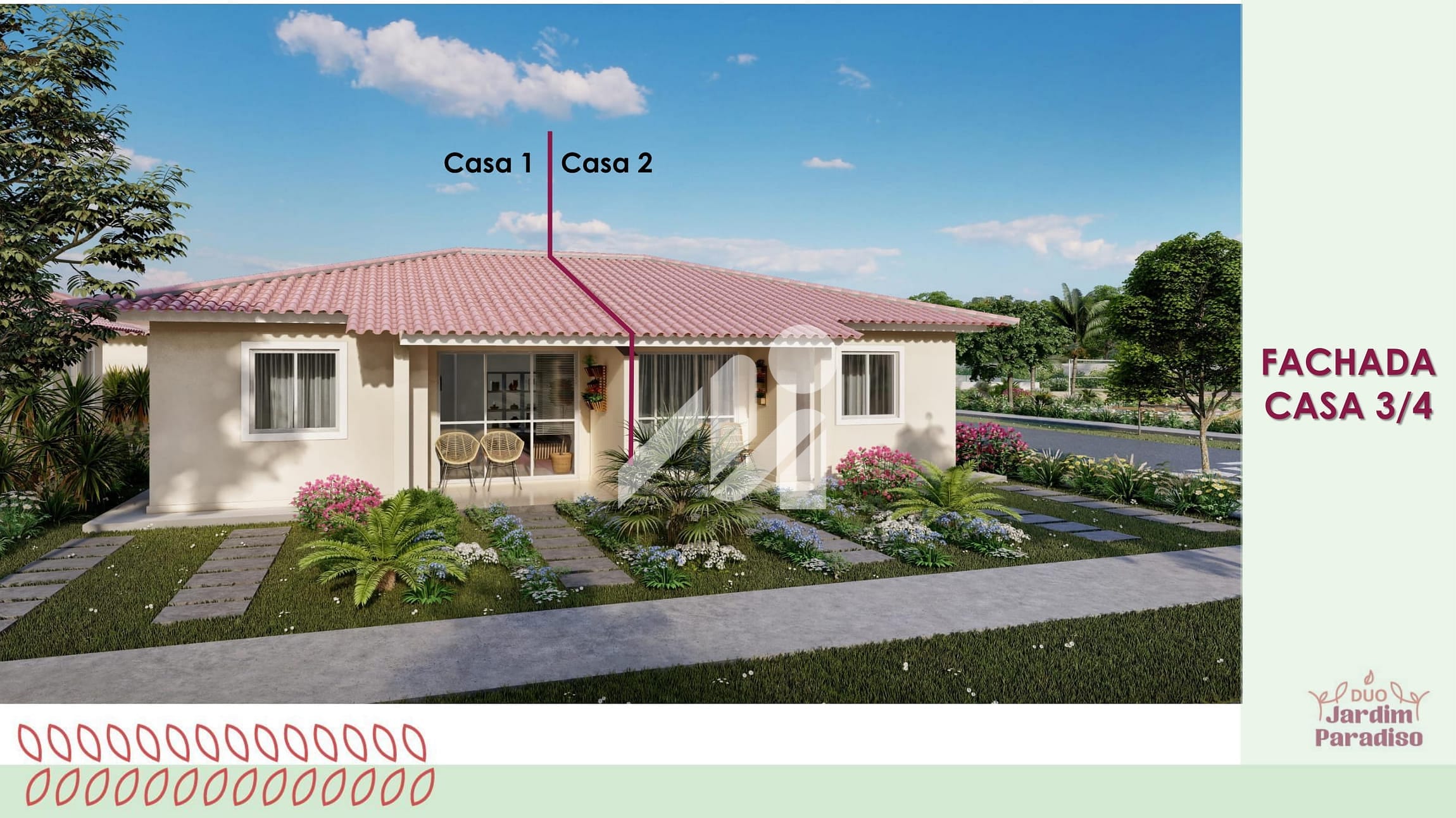 Imagem de Casa à venda no Residencial Duo Jardim Paradiso, no Bairro Jatobá, Vitória da Conquista, BA (em construção)
